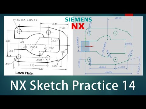 NX Sketch Practice - 14