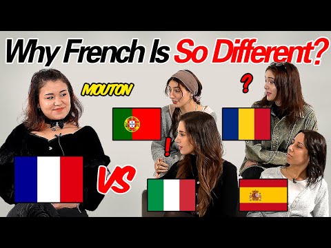 Why French is so different with other Romance Language? Word Differences Between Romance Countries!
