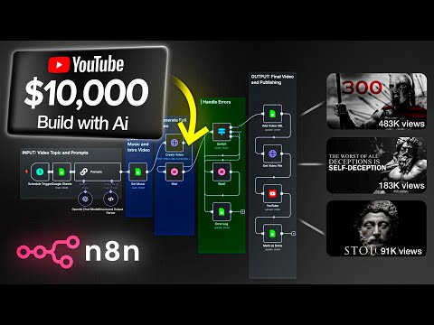I Used AI to Create 100 Monetizable Longform YouTube Videos (N8N + No Code)