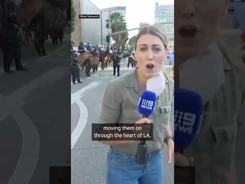Reporter shot with rubber bullet at LA Ice protests