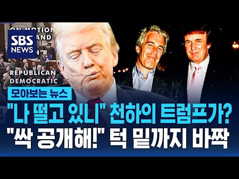 "나 떨고 있니" 천하의 트럼프가?…"싹 공개해!" 턱 밑까지 바짝 / SBS / 모아보는 뉴스