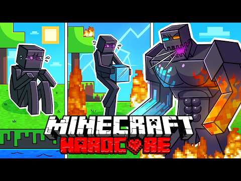 I Survived 100 DAYS as an ELEMENTAL ENDERMAN in HARDCORE Minecraft!