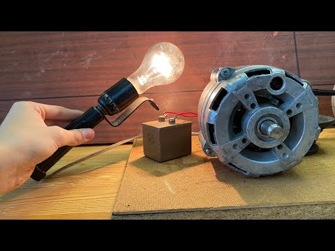 SIMPLE AND FREE GENERATOR FOR HOME! FROM ASYNCHRONOUS MOTOR WITHOUT MODIFICATION