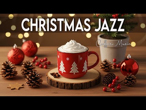 Snowy Christmas Café Jazz ☕❄️ Soft Coffee Sounds For Deep Focus, Study And Work Calm