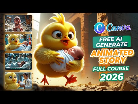 Canva AI Tool Will SURPRISE You! How to create 3D Animation Stories Video FREE with Canva AI Tools
