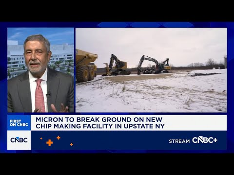 Micron breaks ground on $100 billion chip making facility in upstate NY