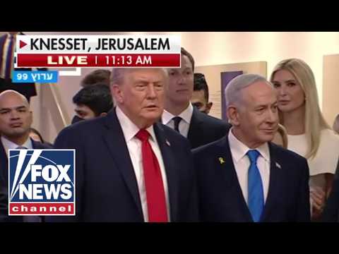 BREAKING: Trump arrives at Israeli Knesset as all living hostages released