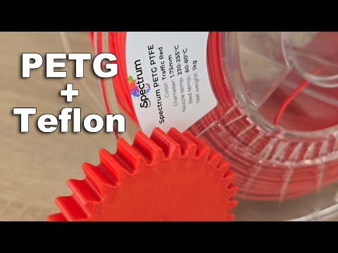 Teflon Inside PETG? Review of Spectrum PETG+PTFE filament
