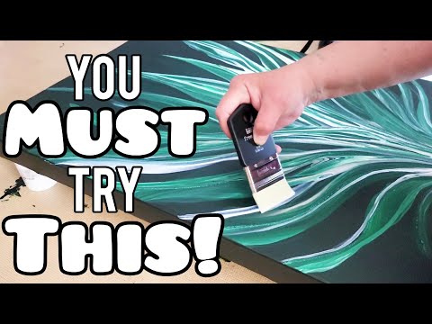 💕 I Cant Believe This! NEW! Create 2 Totally Different Paintings On 1 Canvas. Acrylic Pouring Art.