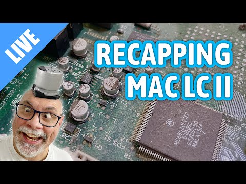Recapping a Macintosh LC II [LIVE]