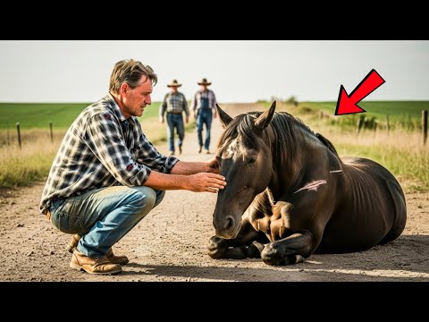 No One Cared About Abandoned Old Black Horse — Until a Farmer Found It And Gave It A New Life