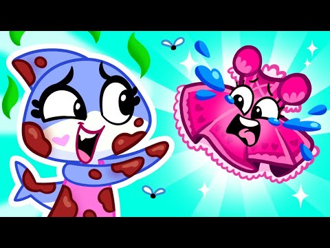 My Clothes Are Gone! 👗 Take Care of Yourself, Baby Shark 🛁 Cartoons For Kids & Nursery Rhymes