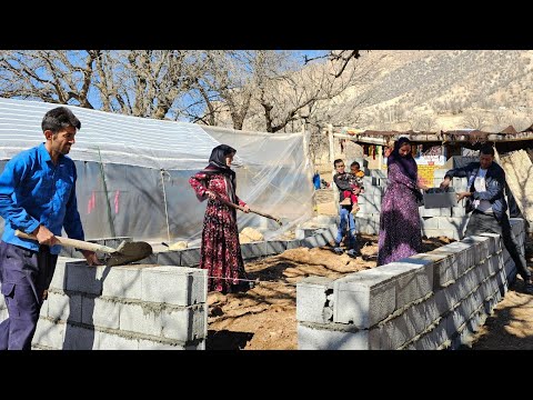 Building Together: Chavil's Family Unites in Constructing a Sheep Hut