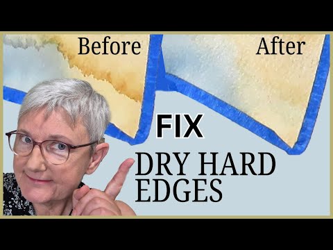 How to FIX and Erase DRY watercolour BLOOMS Forever!