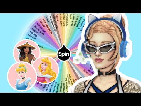 Making DISNEY PRINCESSES in RANDOM AESTHETICS in The Sims 4