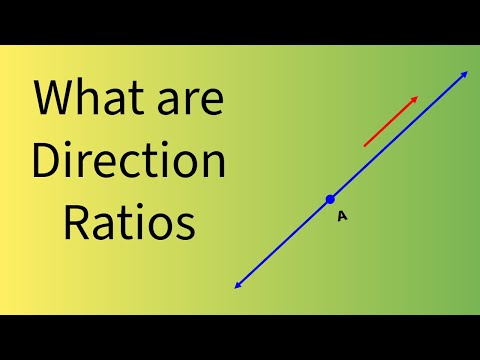 Direction Ratios