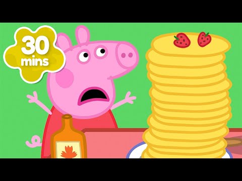 Peppa's Pancake MOUNTAIN 🥞 The Super Pancake CONTEST 🏁 Peppa Pig Tales Full Episodes | 30 Minutes