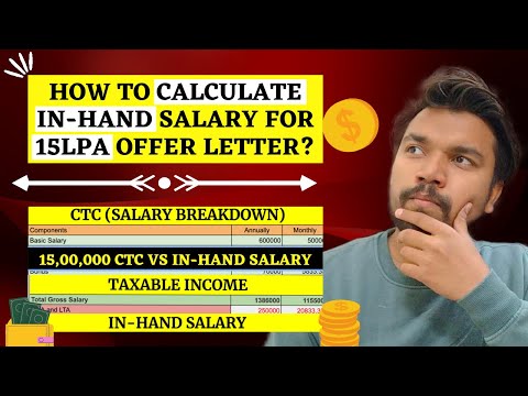 15 LPA In Hand Salary | How To Calculate In Hand Salary From Offer Letter | Tax Calculation 15 Lakhs