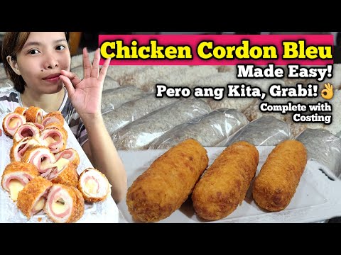 Chicken Cordon Bleu Pangnegosyo Recipe Complete with Costing