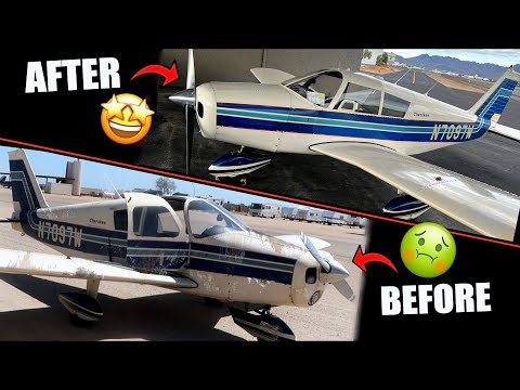 Making Our $10,000 Piper Cherokee 180 Look NEW Again (For DIRT CHEAP)