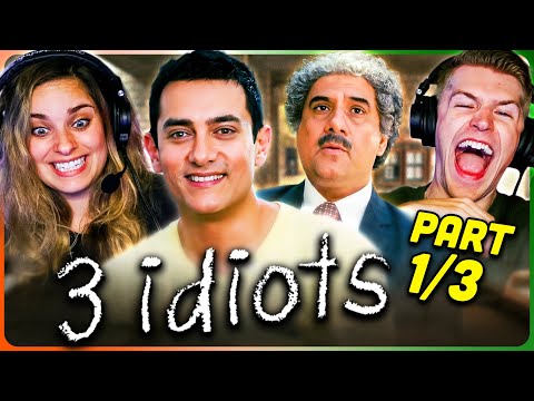 3 IDIOTS w/ Kristen & Michael Movie Reaction Part (1/3)! | Aamir Khan | Kareena Kapoor | Madhavan