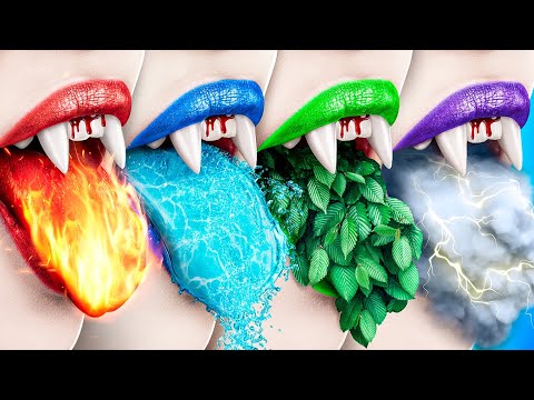 Les Vampires des Quatre Éléments / Filles de Feu,Fille D'Eau,Fille de la Foudre et Fille de la Terre