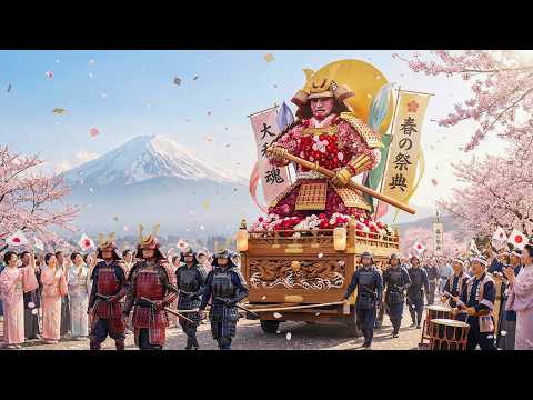 Japan Cherry Blossom Festival 2026 Samurai Parade | Traditional New Year Celebration in 4K