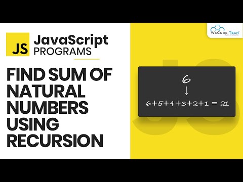Sum Of Natural Numbers Using Recursion JavaScript Example | JavaScript Programs