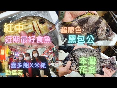 鴨脷洲有游水紅中😱當然即刻去食,可以話係近年我食最好食魚🤤重有靚色野生包公😍撞到米紙拍野,突然要喜多朗去介紹下🤣過程相當搞笑🤣~fishcutting香港海鮮~社長遊街市Seafood