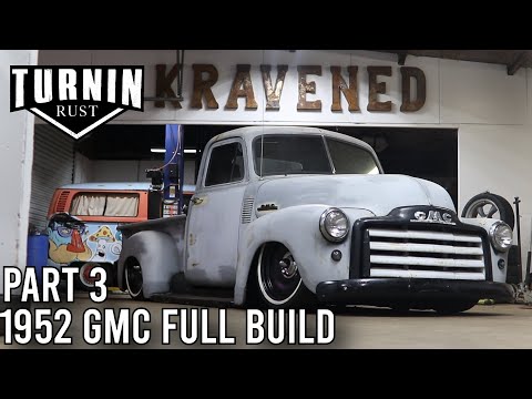 Slamming The GMC On Custom Air-Ride | 1952 GMC 3100 Restoration Part 3 | Turnin Rust