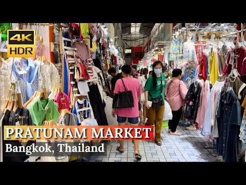 [BANGKOK] Pratunam Market "Walking Around The Largest Wholesales Clothing Market"| Thailand [4K HDR]