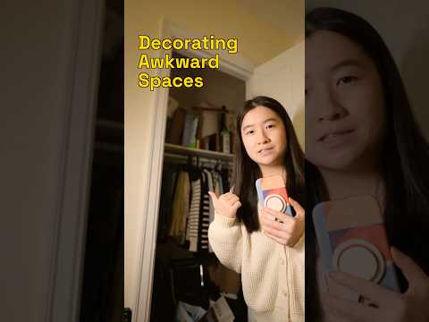Decorating Awkward Spaces: My Dark Closet  #diy #homedecor #roommakeover