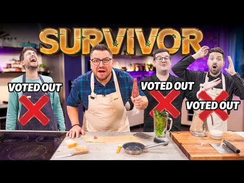KITCHEN SURVIVOR Cooking Challenge. 4 Start, 1 Remains!