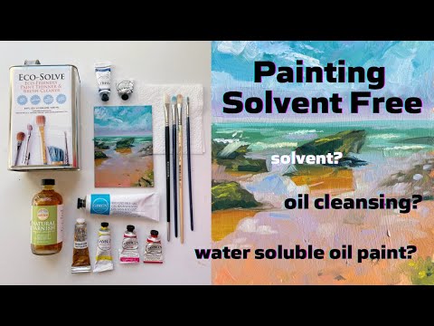 How I Paint Solvent Free! Safe & Responsible Oil Painting Tips with Demo