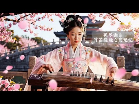 🌙 孤琴幽曲 · 竹笛轻触心底记忆 | Lonely Guzheng Melodies – Bamboo Flute Stirring Faded Memories