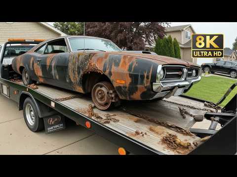 You Won’t Believe This Burnt 1970 Dodge Charger Restoration | ASMR Robot Build