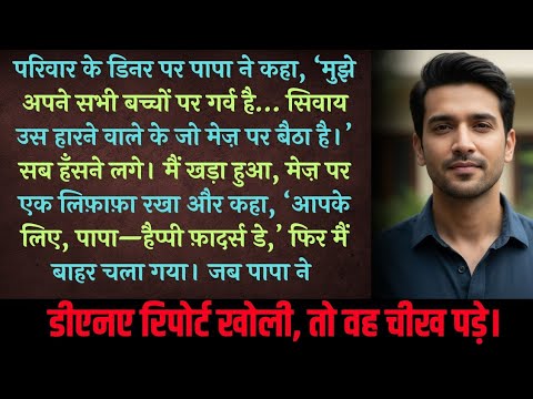 परिवार की सभा में पापा बोले—“मुझे अपने सभी बच्चों पर गर्व है, सिवाय उस हारे हुए के।” मैं मुस्कुराया