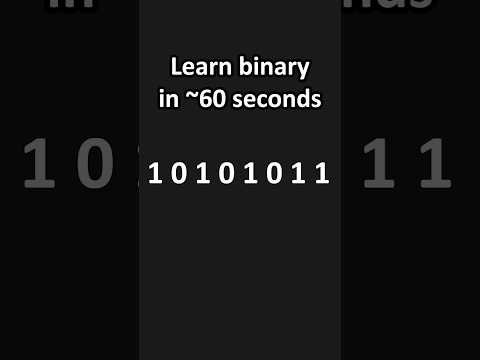 Learn binary in 01000000 seconds #coding #computerscience #programming