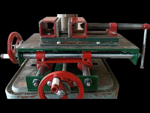 Homemade Cross Table.DIY Cross Table from Old Car parts.