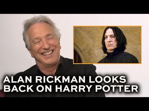 Alan Rickman reflecting on playing Snape in HARRY POTTER and his pride in the young actors (2015)