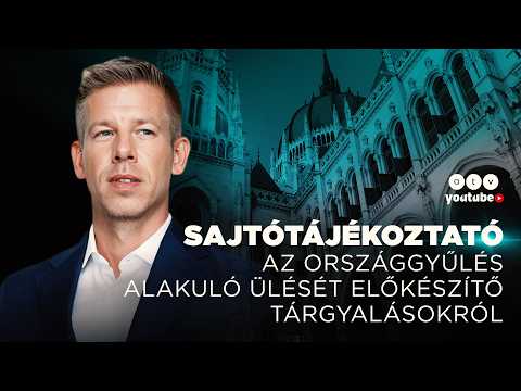 🔴 Magyar Péter először a parlamentben | sajtótájékoztató