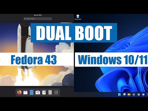 How to dual boot fedora 43 and windows 10/11