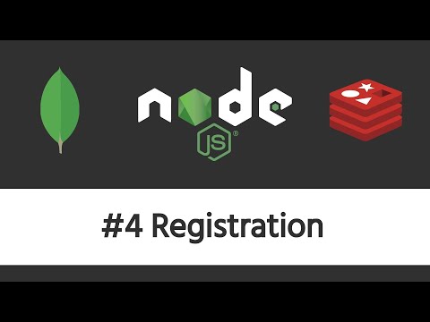 Authentication in Node.js - #4 Registration