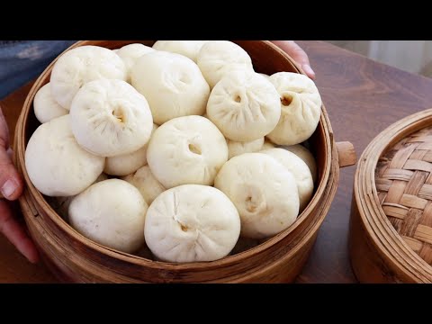 2小時完成✅又軟又好吃❗️一次做40個無泡打粉發麵小籠包，很受歡迎的家庭早餐食譜，簡單且實用，自己製作最安心的包子【阿栗食譜465】