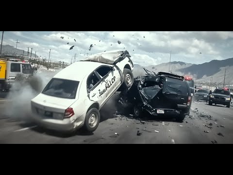 Las persecuciones policiales más brutales a alta velocidad captadas por cámaras de salpicadero #14