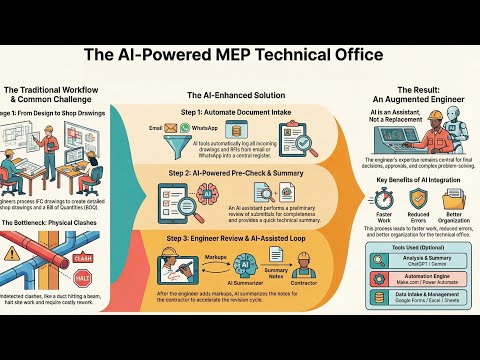 AI-Powered MEP Workflow Explained | IFC → DOC → WA → AI → REV → BOQ → O&M)