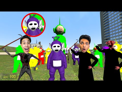 تحدي الذهاب الي عالم تيلتابيز المرعب مع ام كامل وتحدي الدكتور الشرير صنع منهم وحوش😱 | Garry's Mod