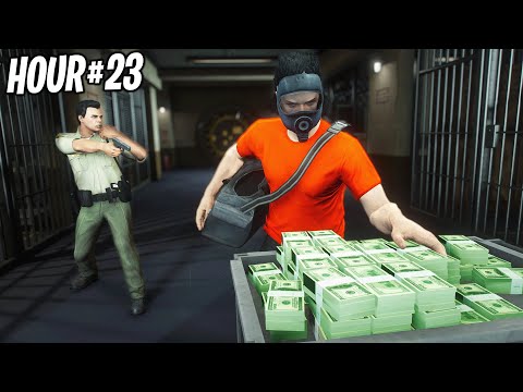 I Spent 24 Hours Robbing Banks in GTA 5 RP..