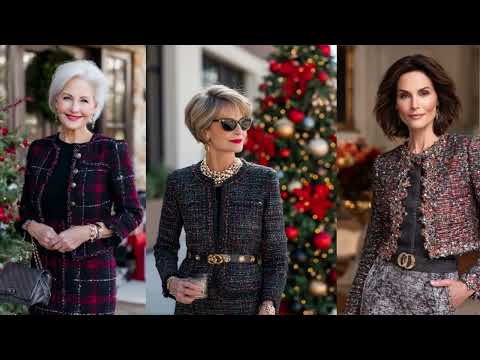 CHANEL-Inspired Christmas Outfits for Women Over 40 | Timeless, Modest & Luxurious Style