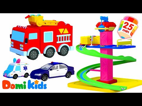 天哪！警車到底藏在哪裏了？🚓 | 快來找一找！| 認知游戲 | 車車 | 動畫 | 幼兒啓蒙 | 🧩寶貝多米益智